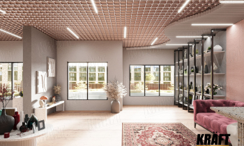 Pyramidal Grilyato: The Art of Volume in Modern Ceilings